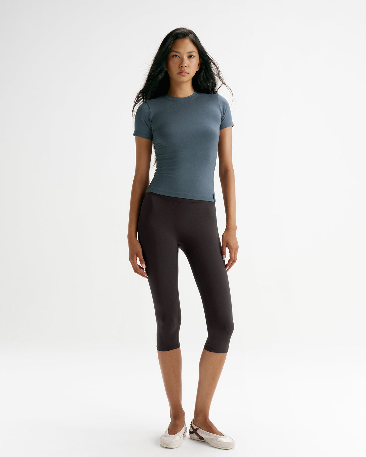 Modal Soft Short Sleeve Top - Storm Blue