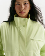 Funnel Neck Jacket - Lime Cream