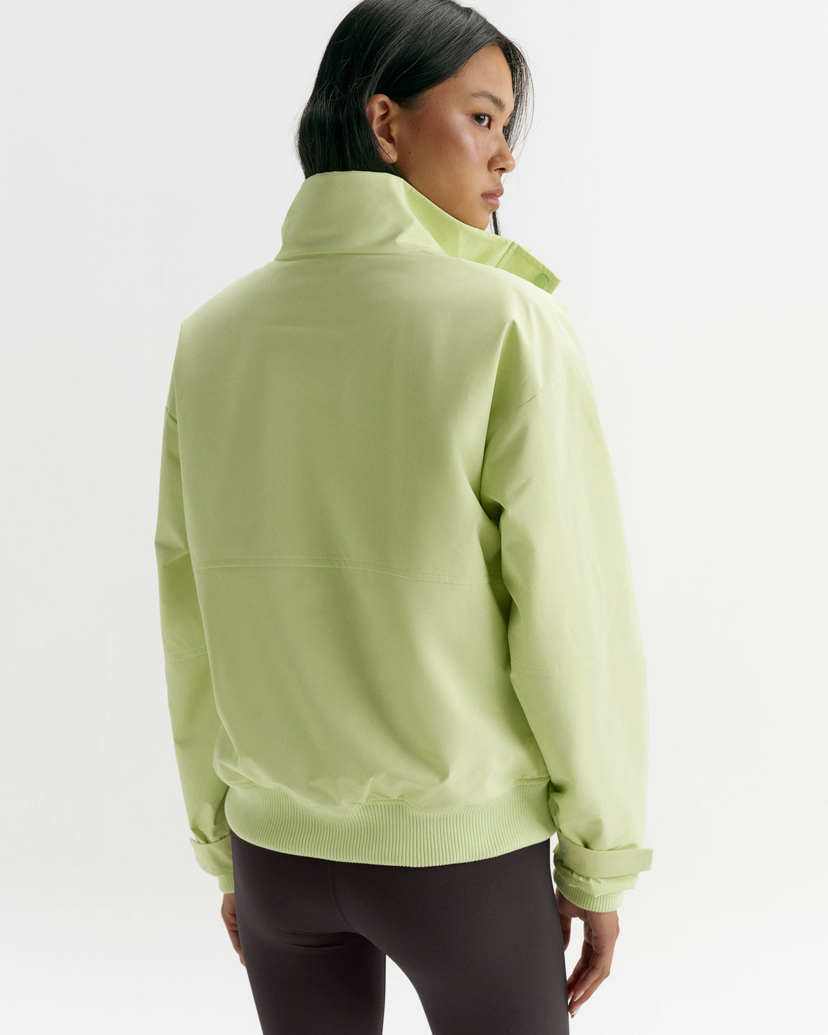 Funnel Neck Jacket - Lime Cream