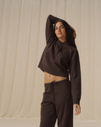 Merino Wool Trousers - Coffee Bean