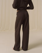 Merino Wool Trousers - Coffee Bean