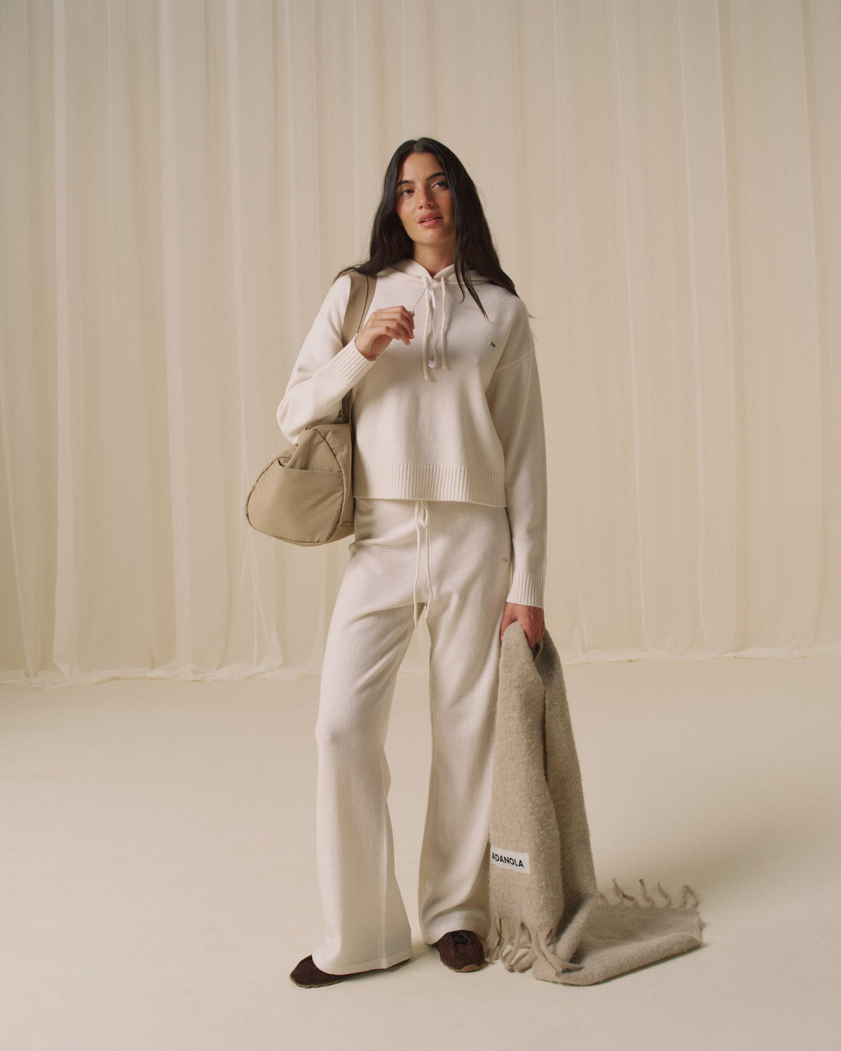 Merino Wool Trousers - Marshmallow White