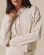 Merino Wool Hoodie - Marshmallow White