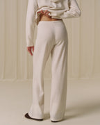 Merino Wool Trousers - Marshmallow White