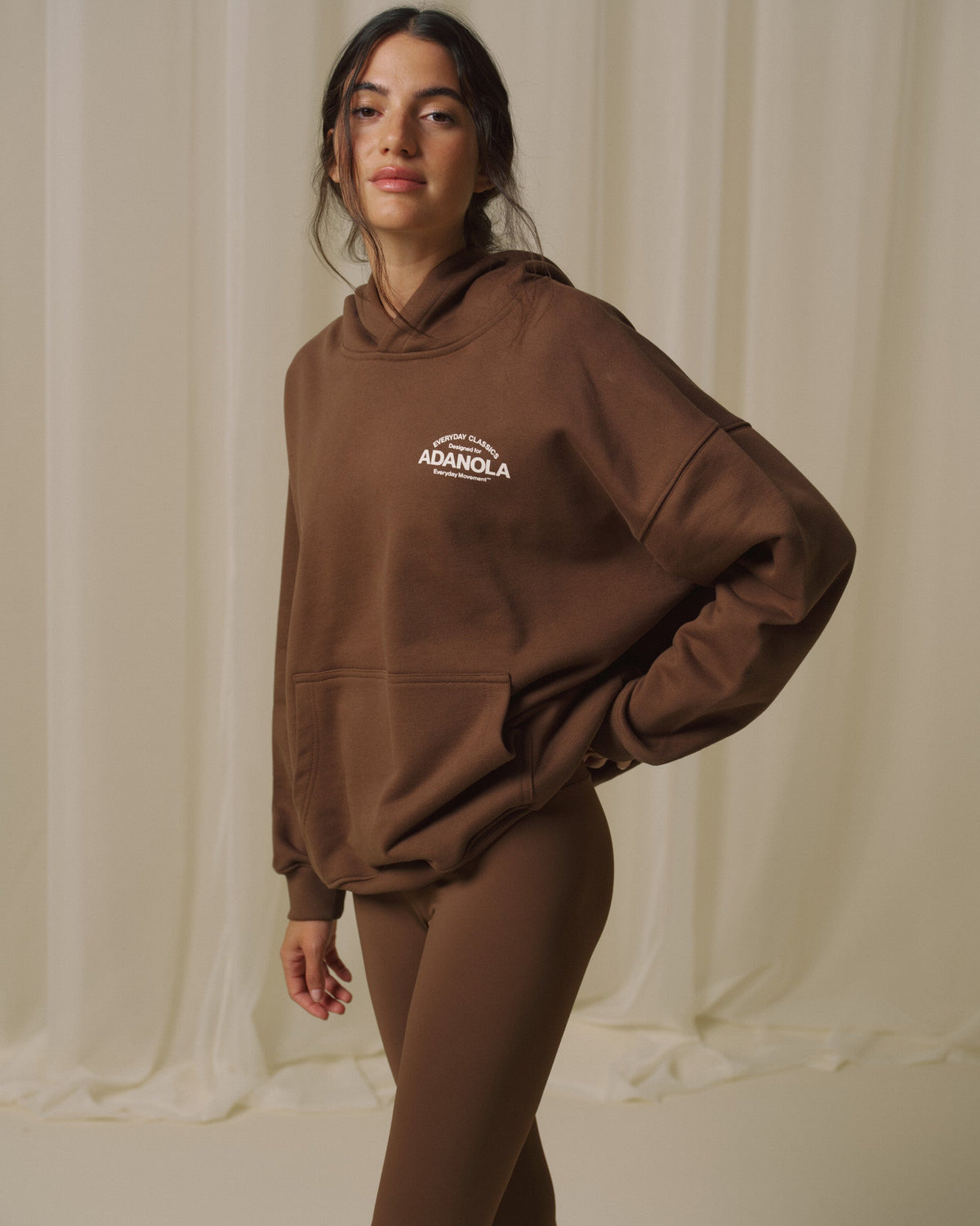 Oversized Hoodie - Mocha Brown