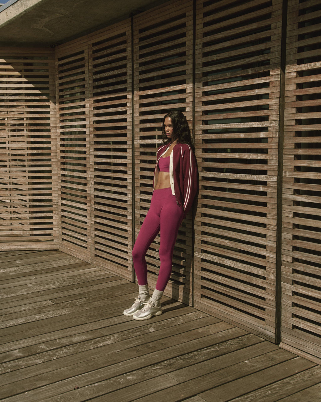 Classic Seamless Leggings - Berry Red