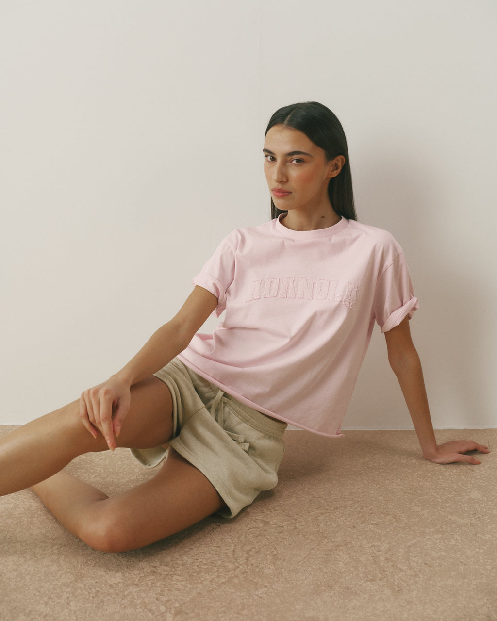 Mid-weight T-shirt - Soft Pink