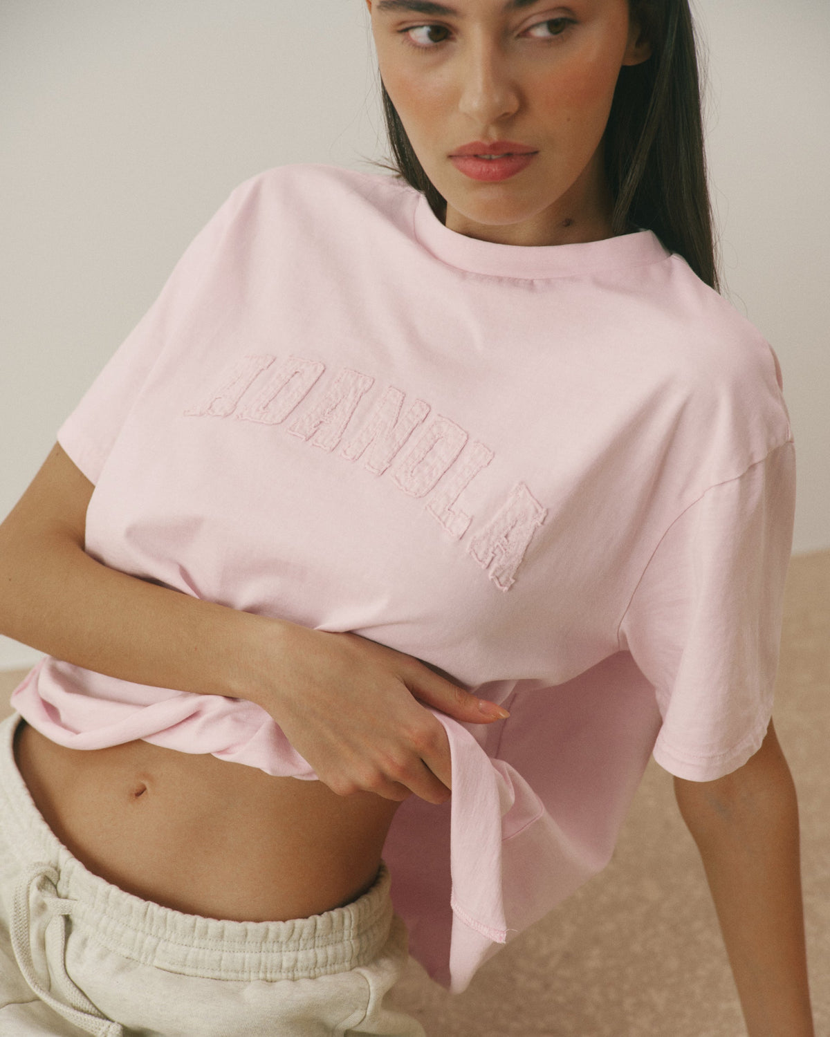 Mid-weight T-shirt - Soft Pink