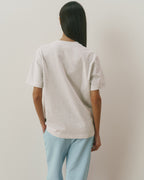 Oversized T-shirt - Light Grey Melange