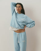 Straight Leg Sweatpants - Breeze Blue