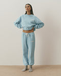 Straight Leg Sweatpants - Breeze Blue