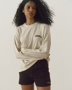 Drop Shoulder T-shirt - Oat Melange