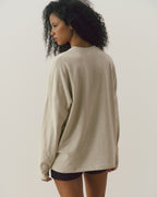 Drop Shoulder T-shirt - Oat Melange