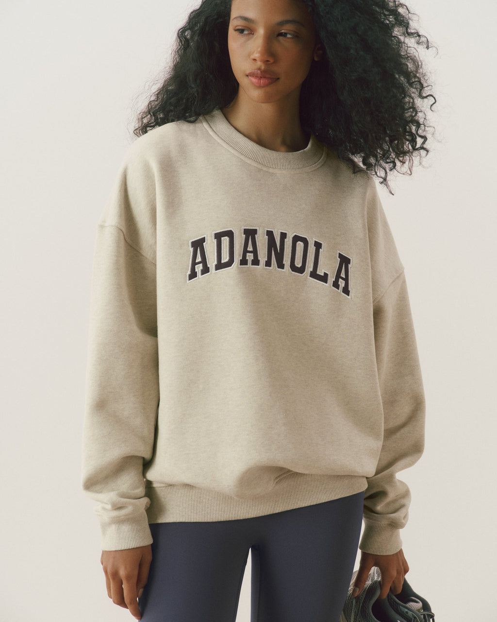Oversized Sweatshirt - Oatmeal Marl