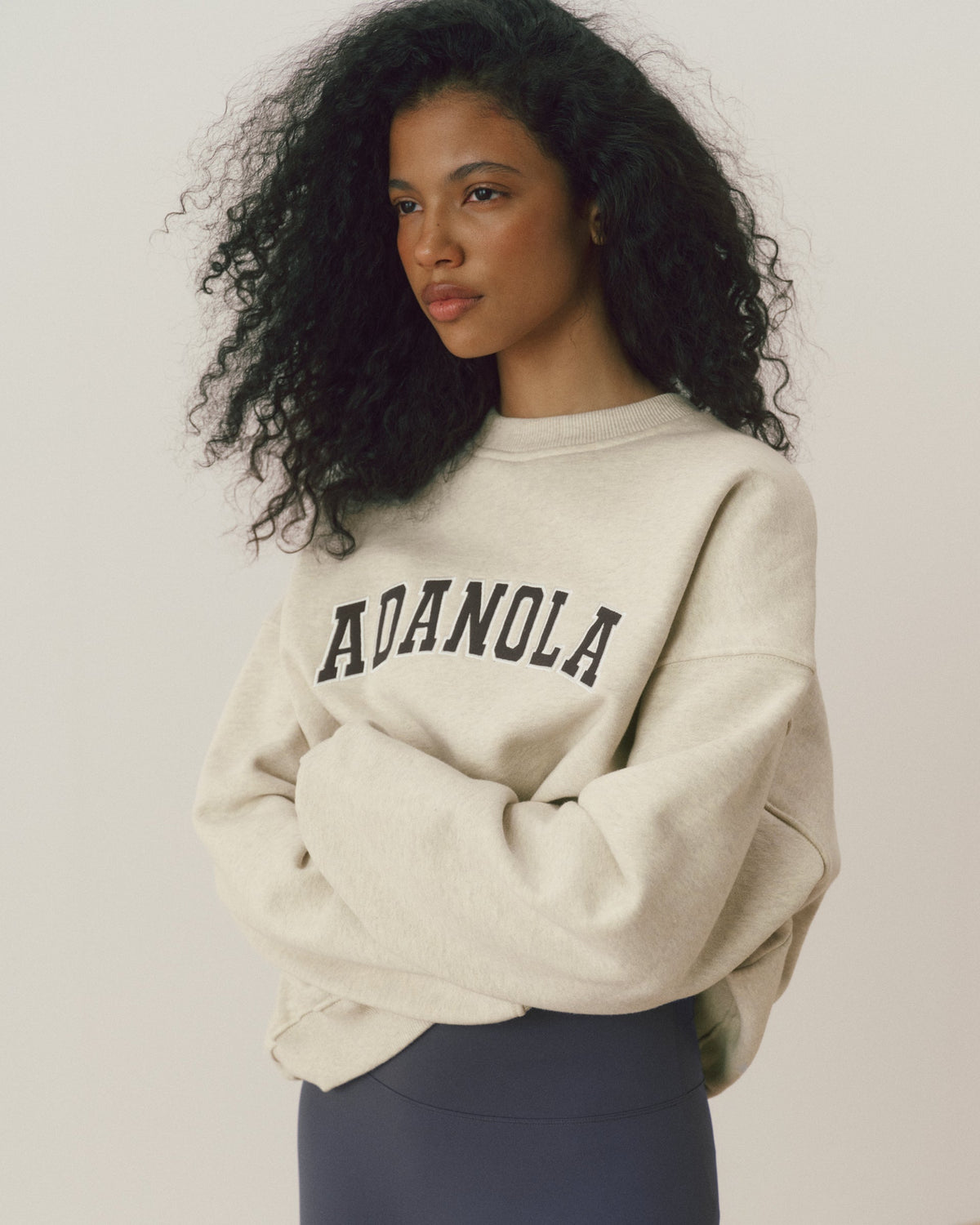 Oversized Sweatshirt - Oatmeal Marl
