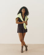 Studio Side Split Shorts - Coffee Bean