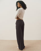 Modal Button Down Long Sleeve Top - Marshmallow White