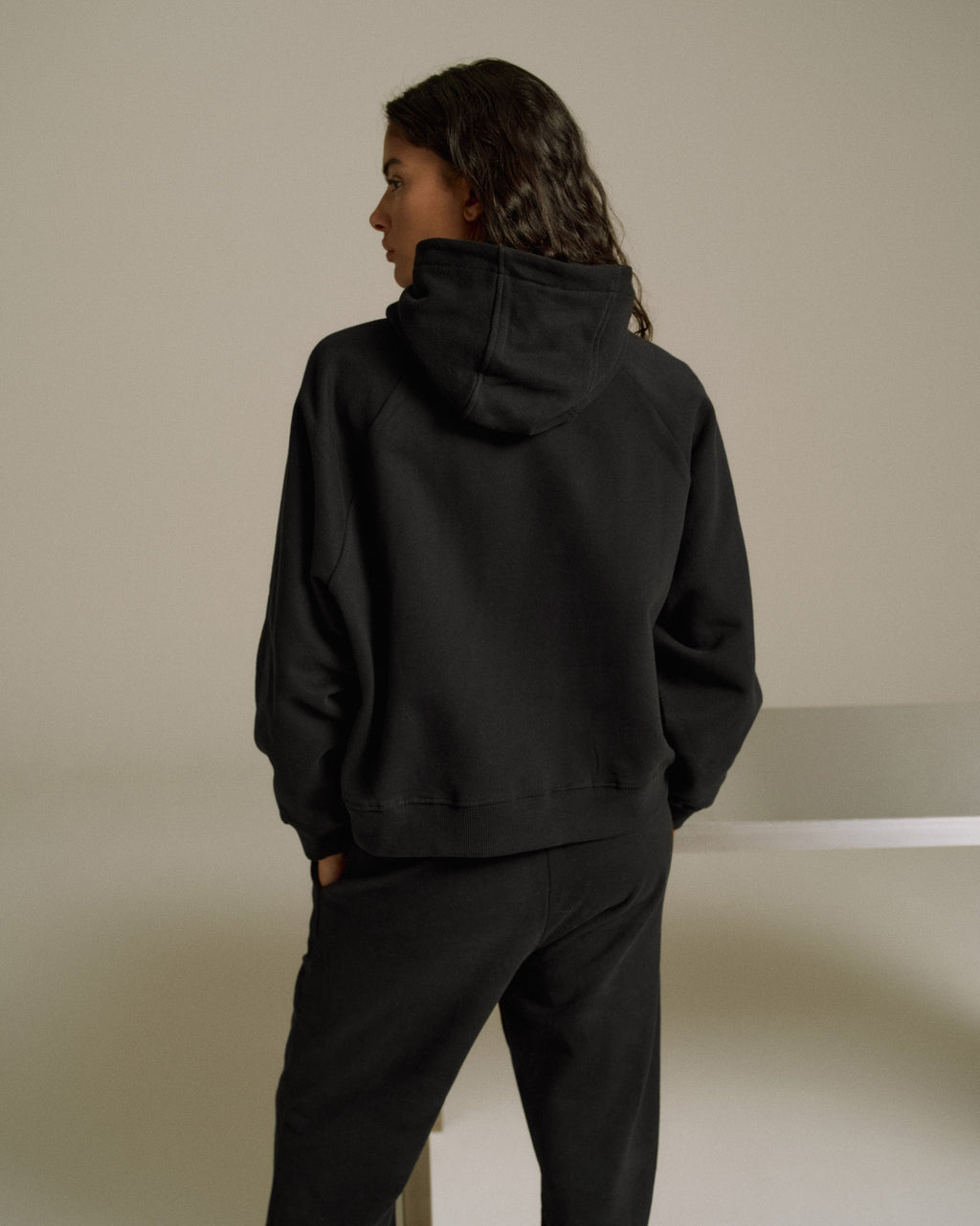 Loose Fit Hoodie - Black