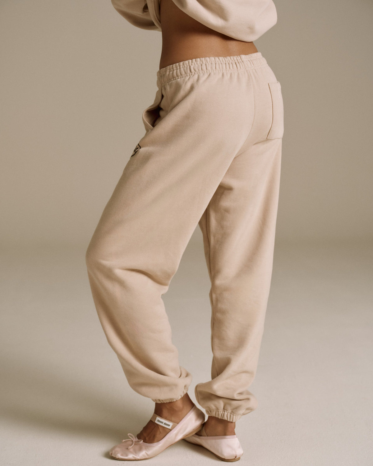 Cuffed Sweatpants - Almond