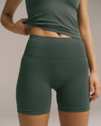 Seamless Crop Shorts - Sea Green