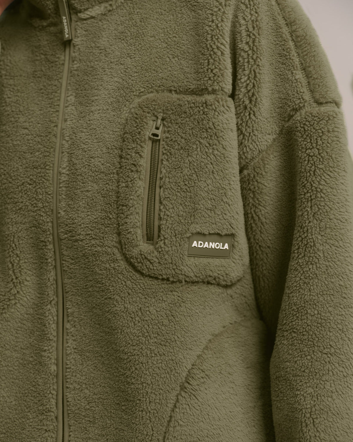 Oversized Pocket Fleece - Dark Pistachio Green