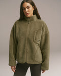 Oversized Pocket Fleece - Dark Pistachio Green