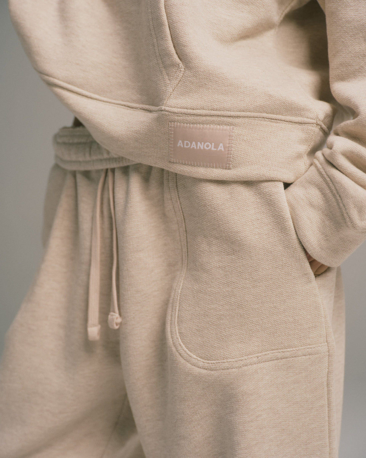 Straight Leg Sweatpants - Oatmeal Melange