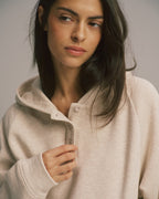 Oversized Hoodie - Oatmeal Melange