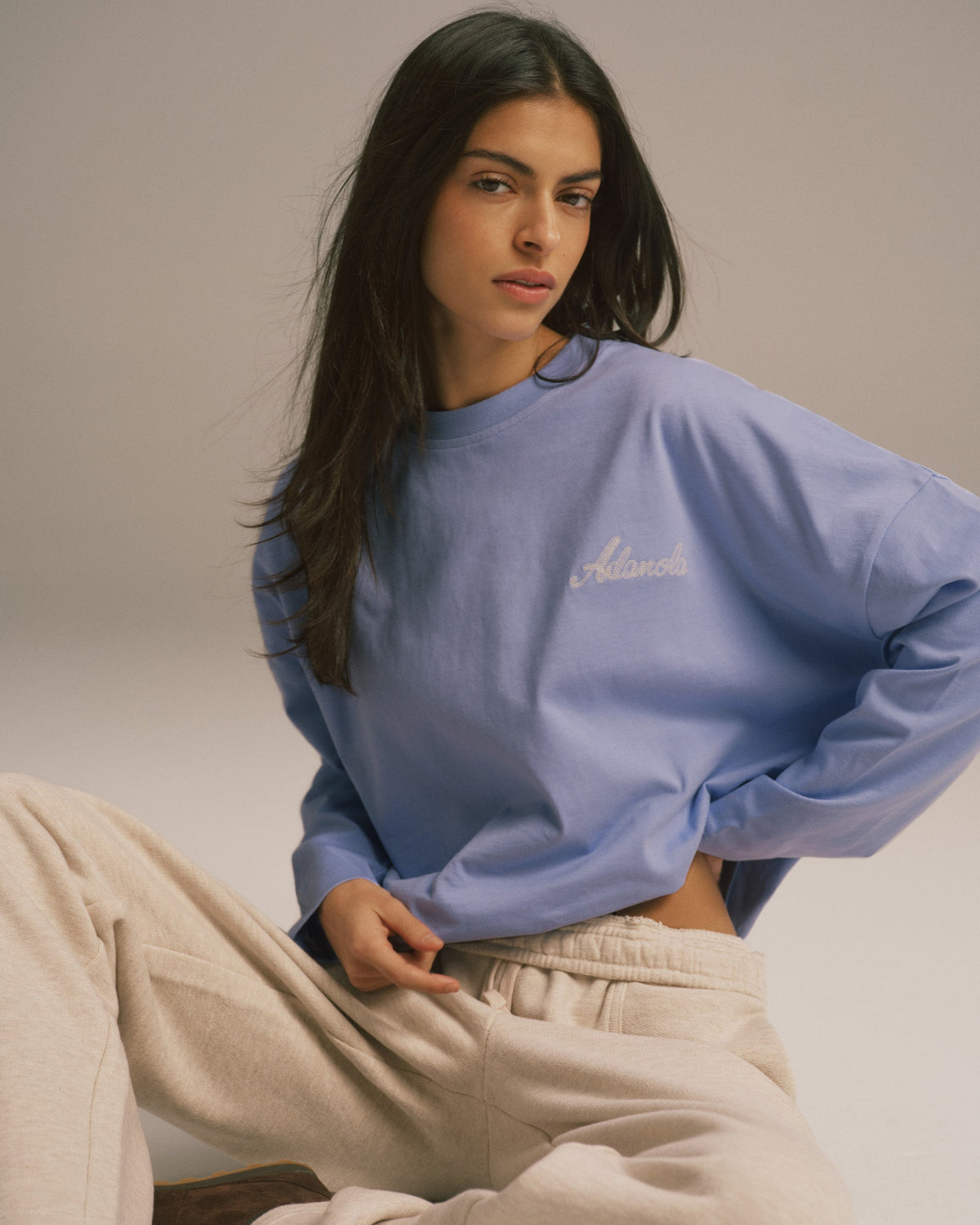 Drop Shoulder T-shirt - Washed Lavender