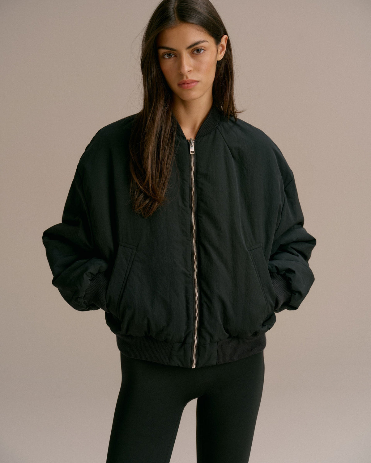 Reversible Bomber Jacket - Black