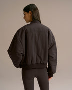 Reversible Bomber Jacket - Coffee Bean