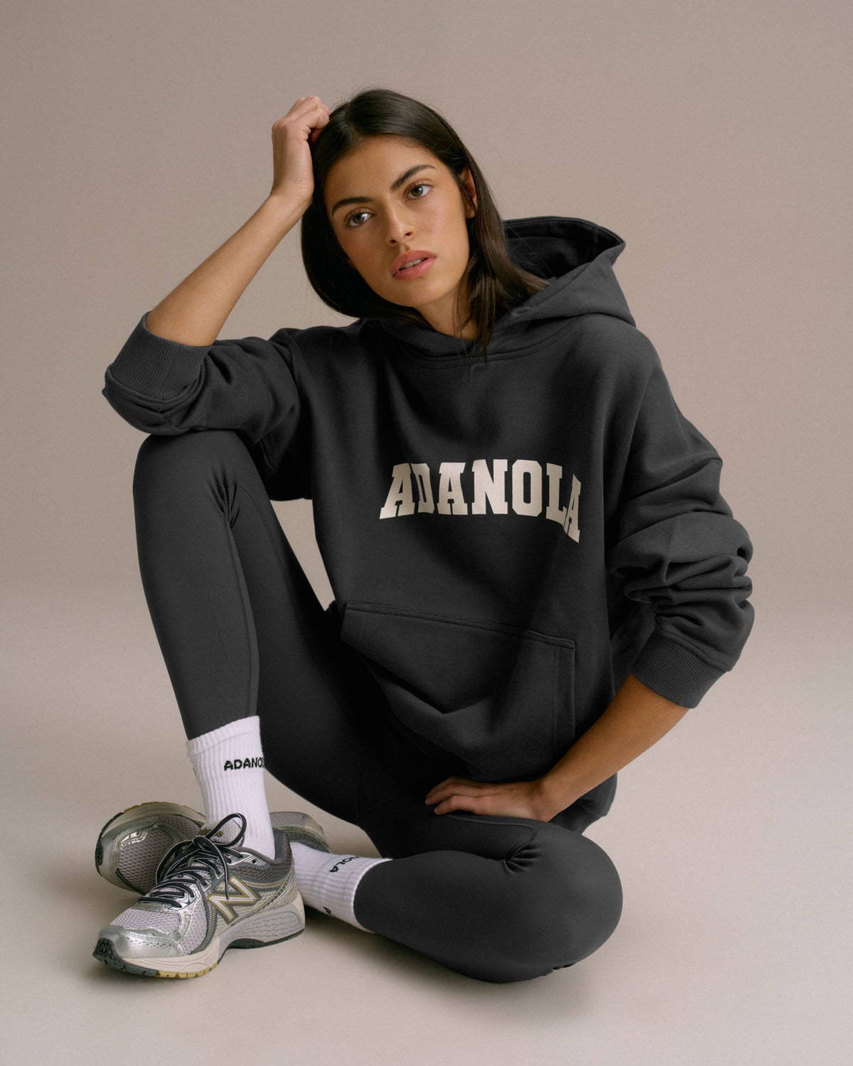 Oversized Zip Through Hoodie - Graphite Grey