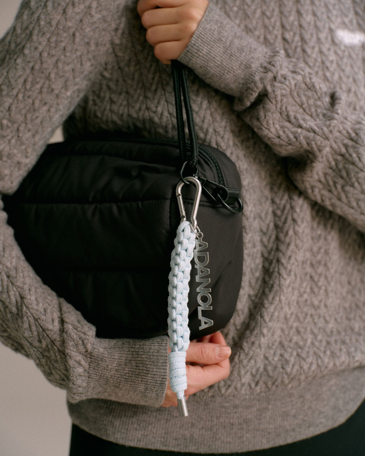 Adanola Rope Keyring - Light Blue