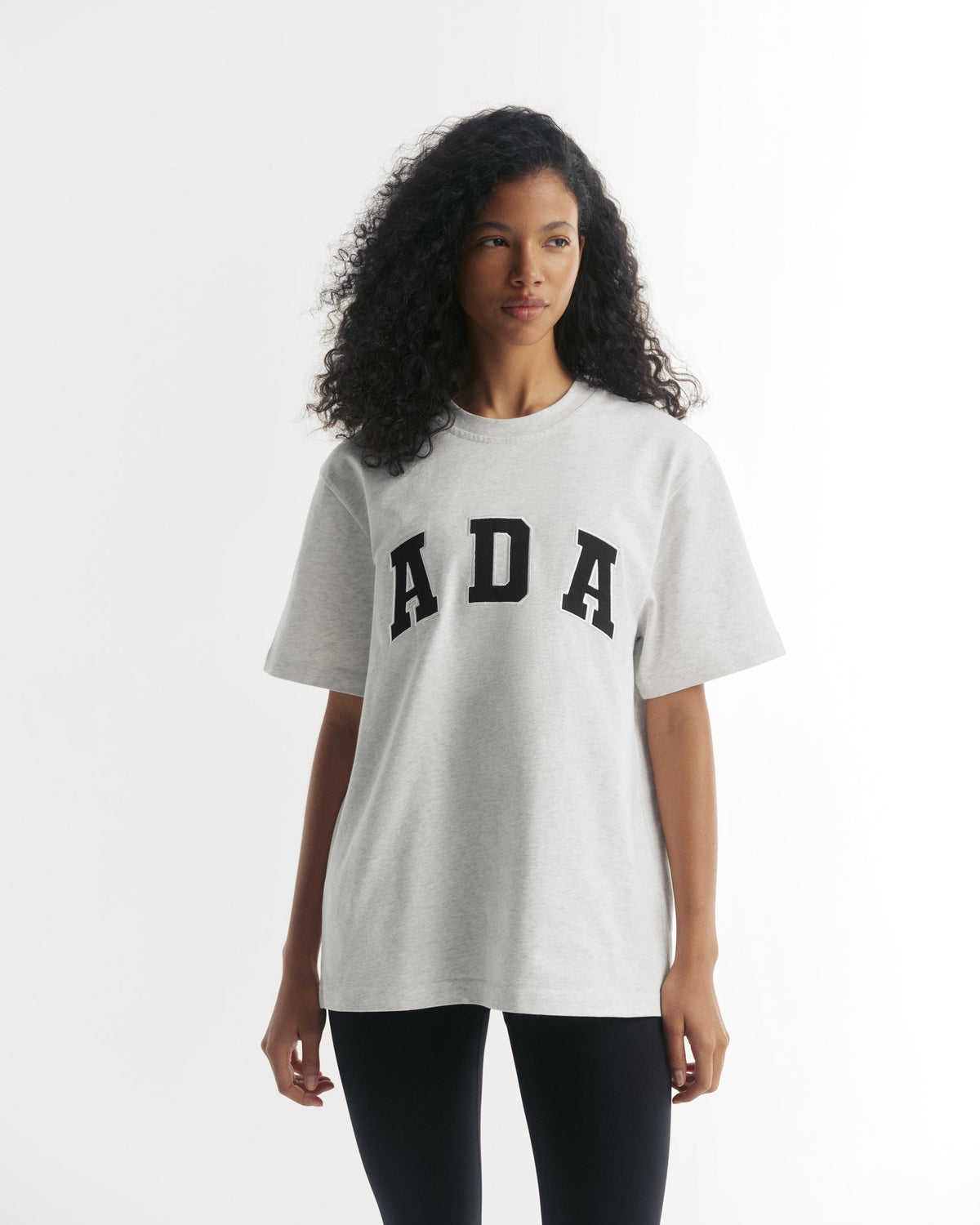 Oversized T-shirt - Light Grey Melange