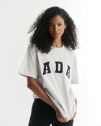 Oversized T-shirt - Light Grey Melange