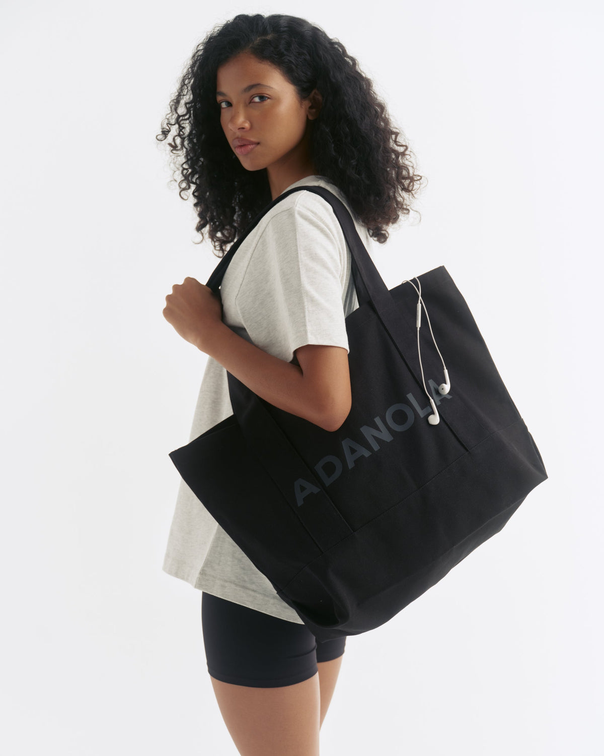 Adanola Branded Tote Bag - Black