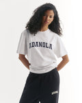 Oversized T-shirt - Light Grey Melange