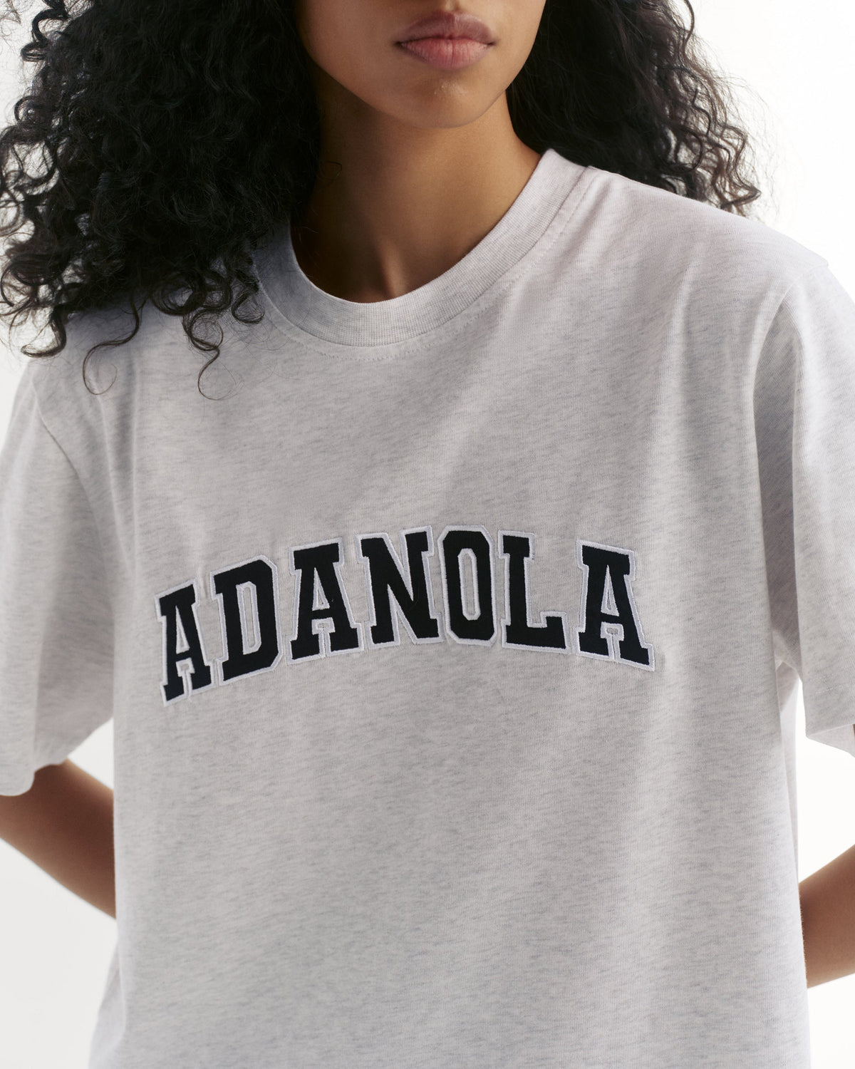 Oversized T-shirt - Light Grey Melange