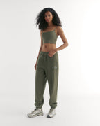 Cuffed Sweatpants - Olive Green