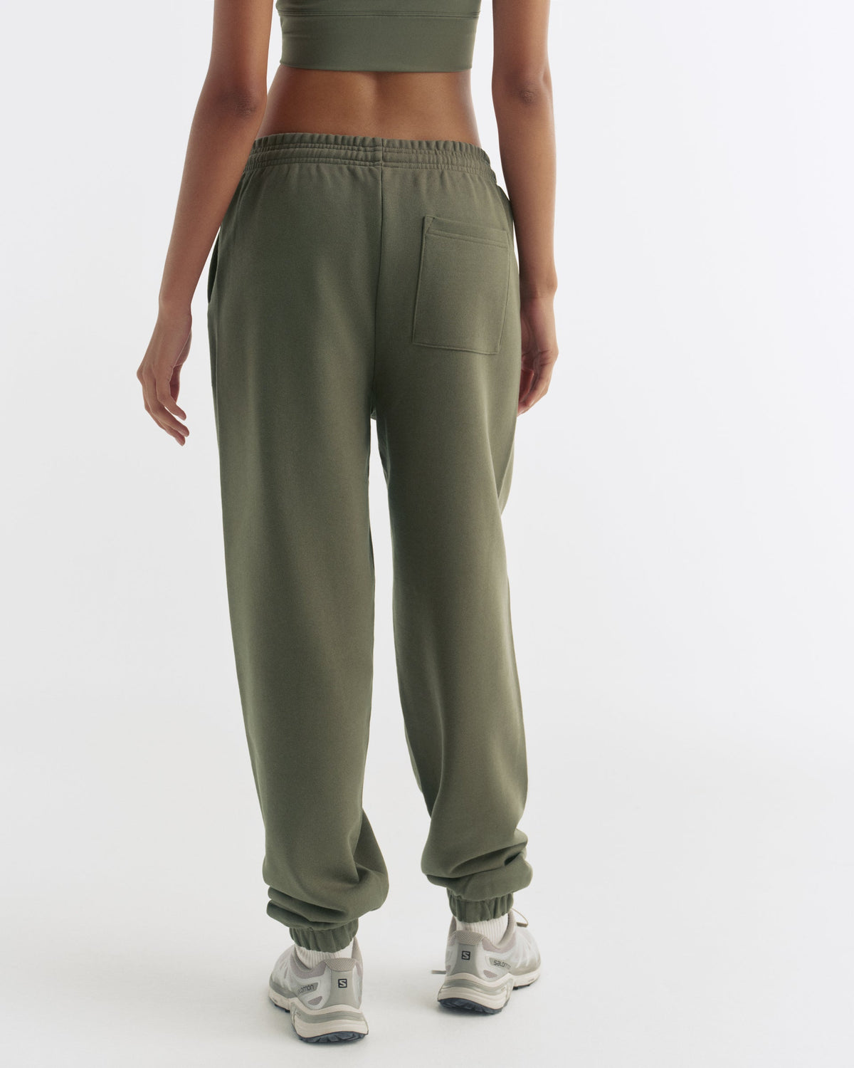 Cuffed Sweatpants - Olive Green