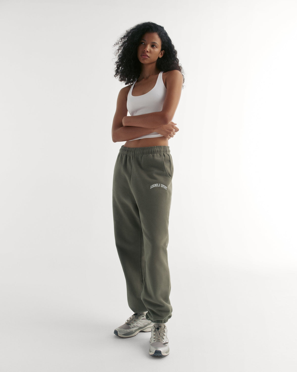 Cuffed Sweatpants - Olive Green