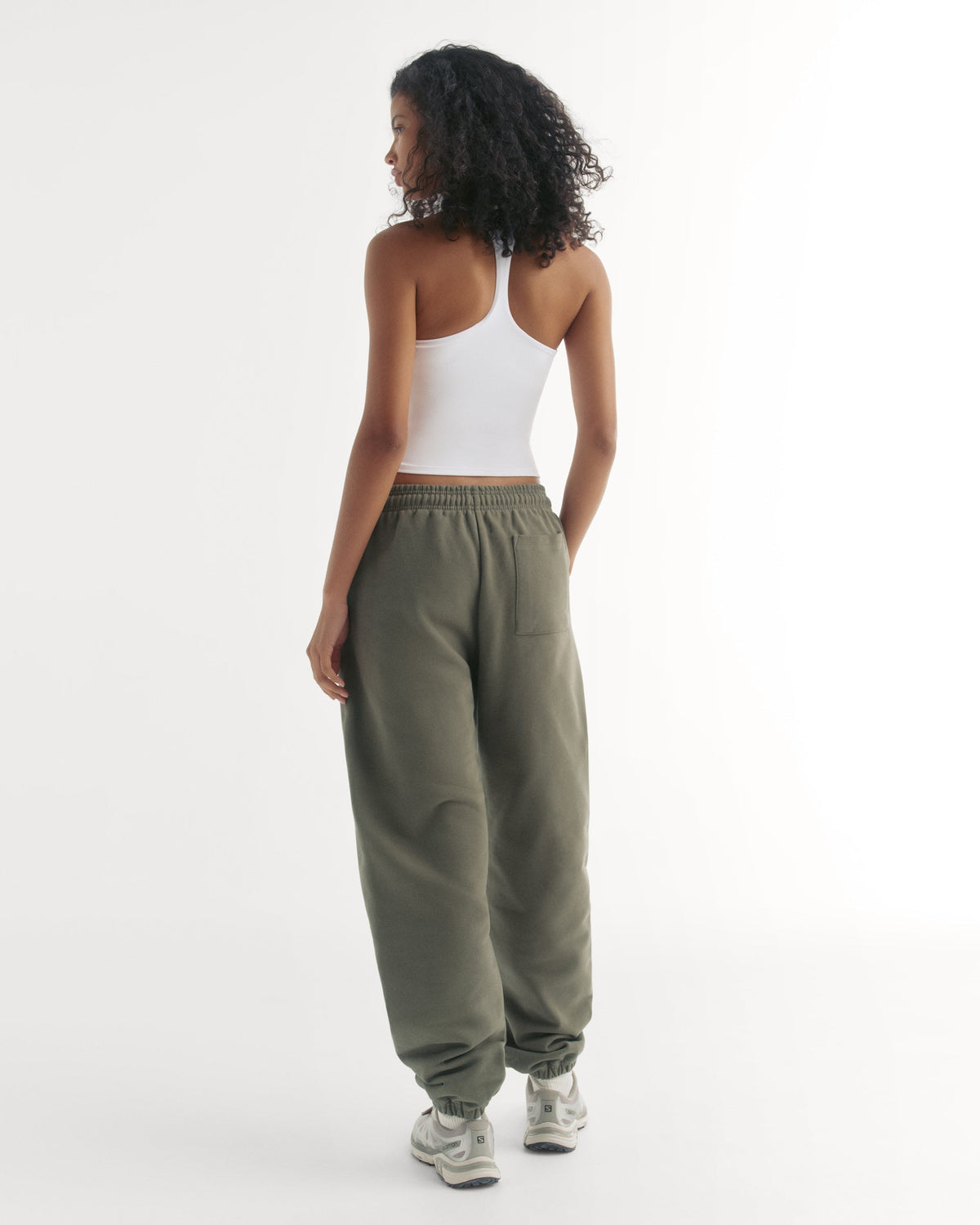 Cuffed Sweatpants - Olive Green