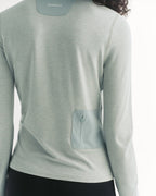 Modal Long Sleeve Technical Top - Cloud Blue