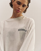 Drop Shoulder T-shirt - Light Grey Melange
