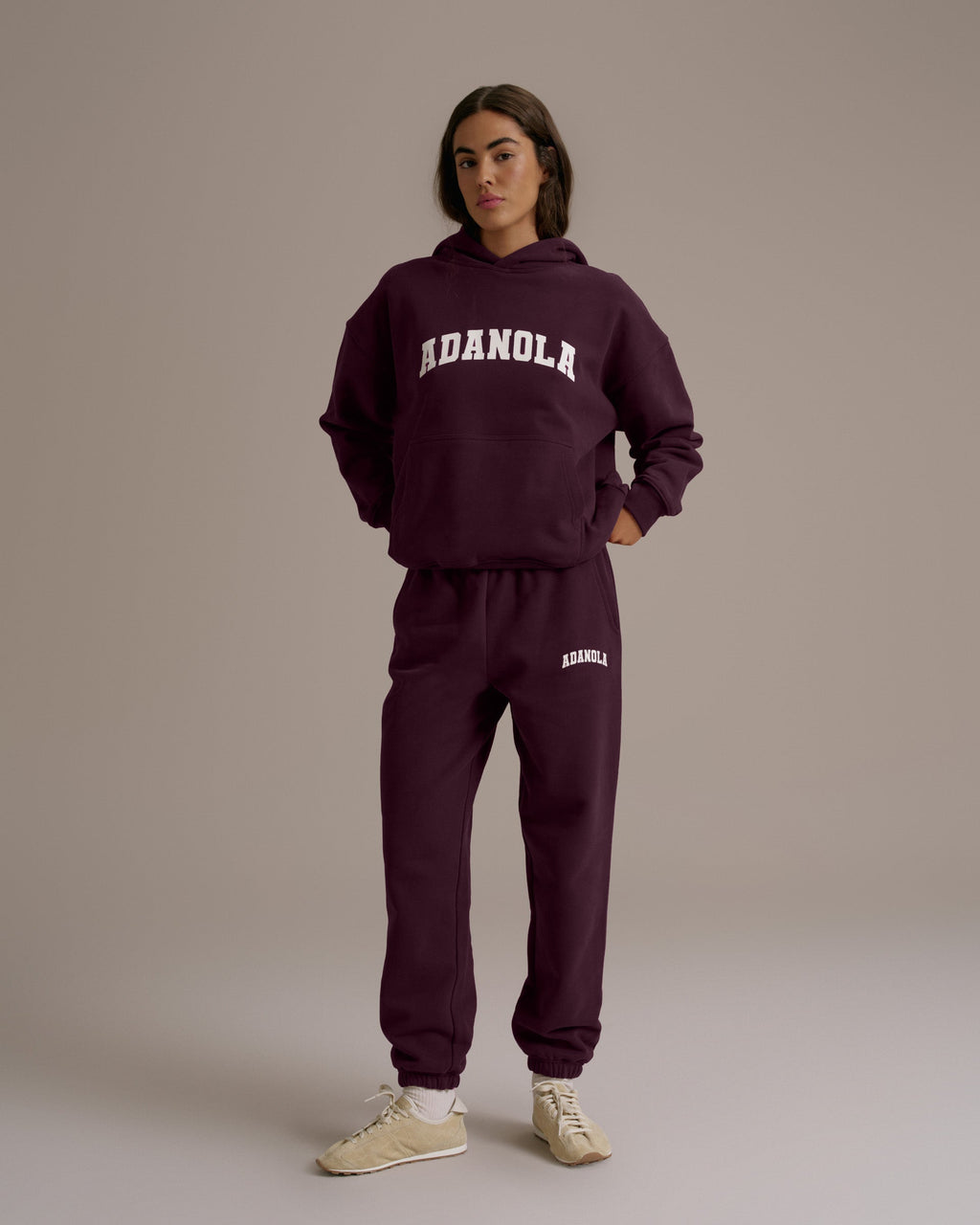 Cuffed Sweatpants - Dark Cherry