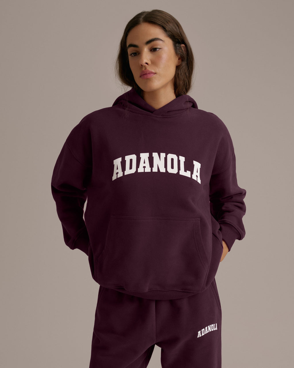 Oversized Hoodie - Dark Cherry