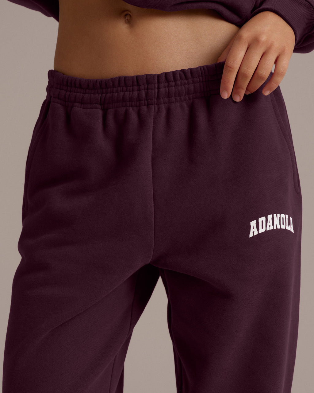 Cuffed Sweatpants - Dark Cherry