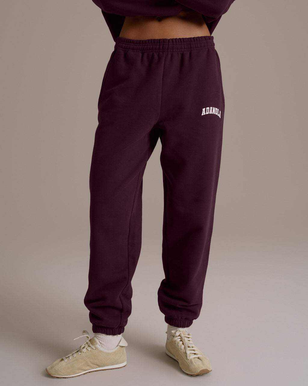 Cuffed Sweatpants - Dark Cherry