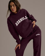 Oversized Hoodie - Dark Cherry