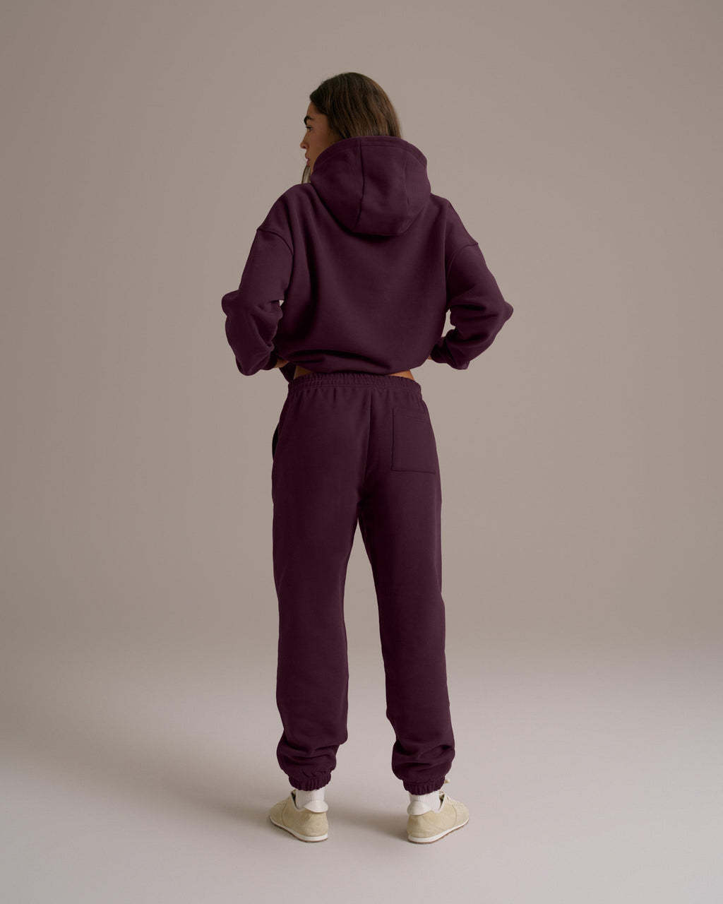 Oversized Hoodie - Dark Cherry